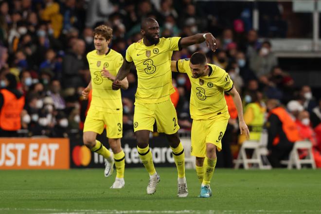 Antonio Rudiger celebra su gol en el Real Madrid-Chelsea (Foto: Cordon Press).