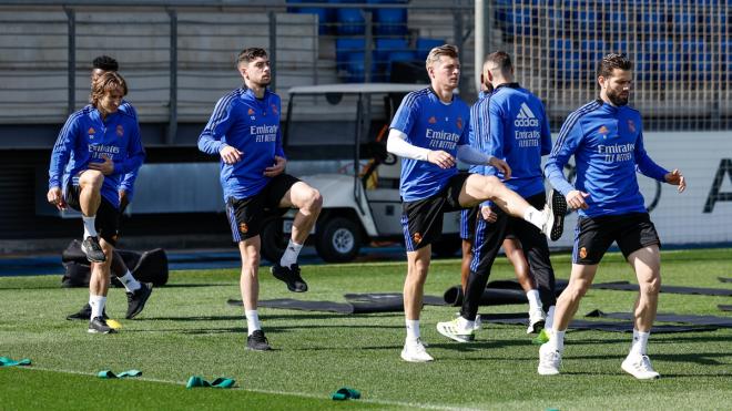 Entrenamiento del Real Madrid este Jueves Santo (Foto: RMCF).