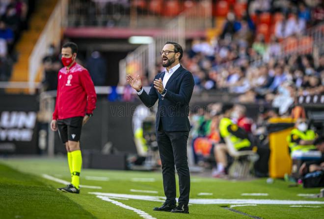 Bordalás en el Valencia CF - CA Osasuna de las polémicas (Foto: Valencia Cf).