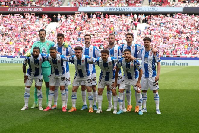 Once del Espanyol en casa del Atlético de Madrid (Foto: RCDE).