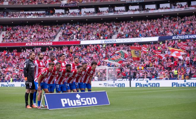 El once inicial del Atlético de Madrid para el duelo ante el Espanyol (Foto: Cordon Press).