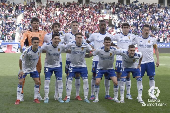 Once titular del Real Zaragoza ante el Huesca (Foto: LaLiga).