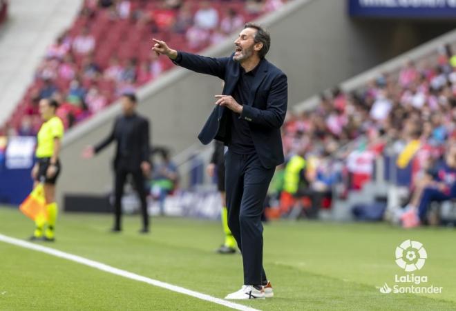 Vicente Moreno, en el Atlético de Madrid-Espanyol (Foto: LaLiga).