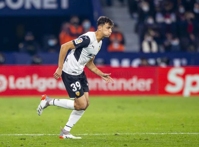 Rubén Iranzo, en un partido con el Valencia (Foto: Valencia CF)