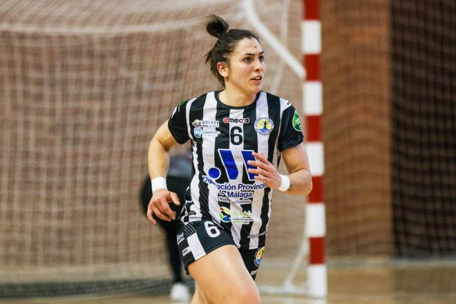 Estela Doiro, en un partido con el Costa del Sol Málaga.