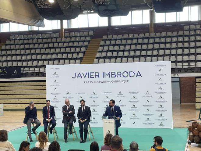 De la Torre, en la presentación de la Ciudad Deportiva Javier Imbroda (Foto: María Naranjo).