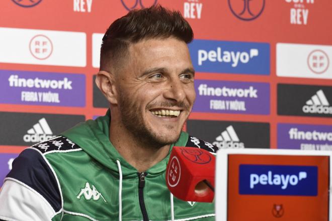 Joaquín, en la rueda de prensa previa a la final de la Copa del Rey (Foto: Kiko Hurtado).