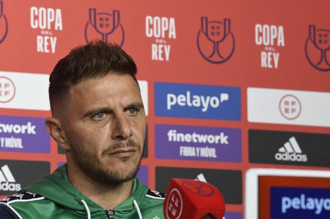 Joaquín Sánchez en la rueda de prensa (Foto: Kiko Hurtado)