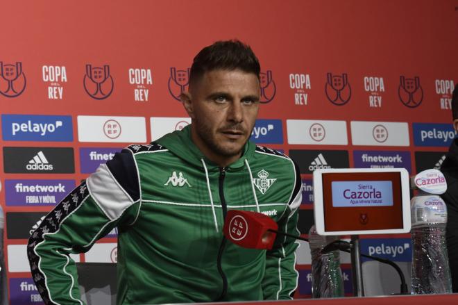 Joaquín Sánchez en la rueda de prensa (Foto: Kiko Hurtado)