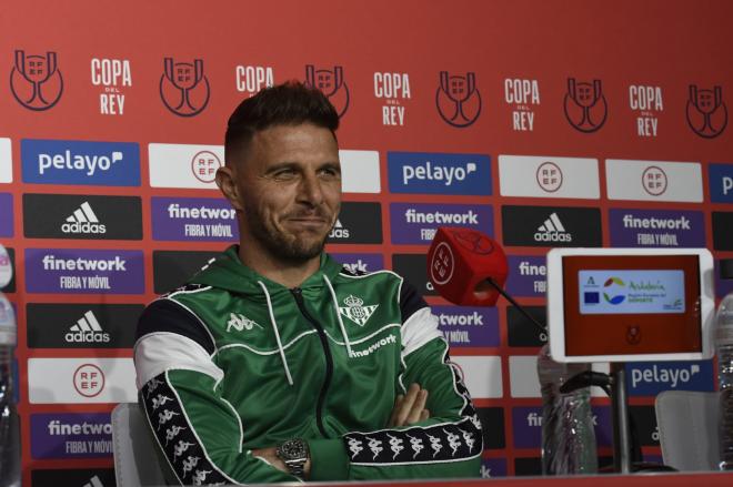 Joaquín Sánchez en la rueda de prensa (Foto: Kiko Hurtado)