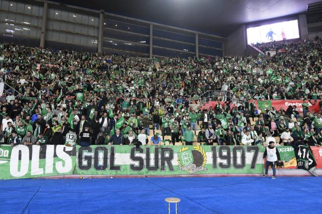 Aficionados del Betis, en la final de la Copa del Rey 2022 celebrada en La Cartuja (Foto: Kiko Hurtado).