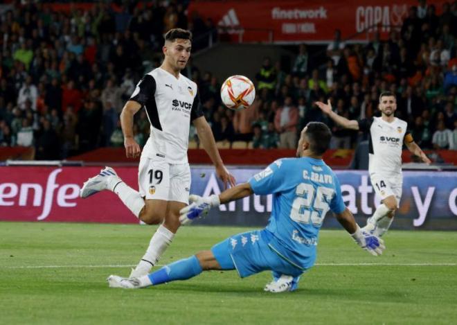 Gol de Hugo Duro en la final de la Copa del Rey.