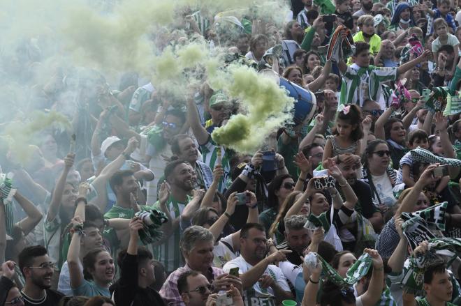 Imagen de la celebración del Betis (Foto: Kiko Hurtado)