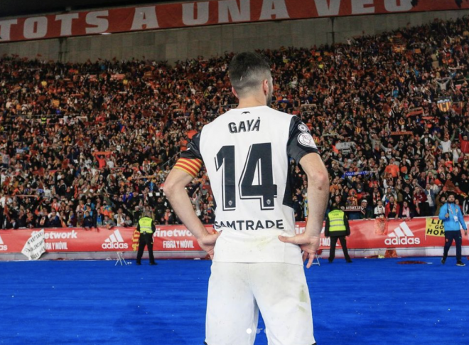 José Gayà llora en La Cartuja tras perder la final de la Copa del Rey.