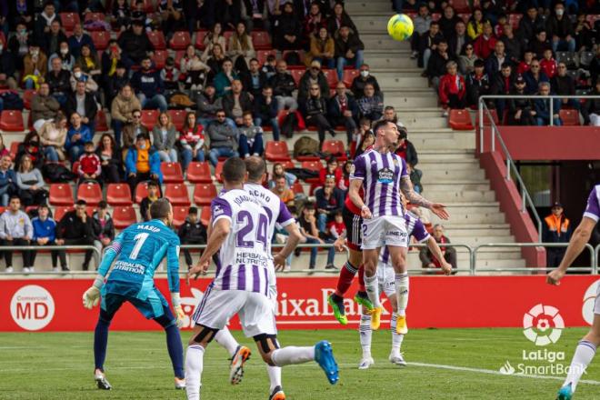Lance del Mirandés - Real Valladolid en Anduva.