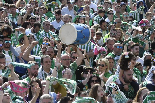 Imagen de la celebración del Betis (Foto: Kiko Hurtado)