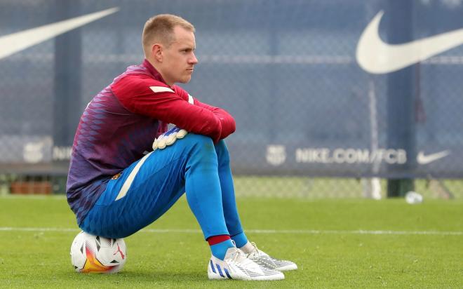 Marc André ter Stegen, en una sesión del Barcelona (Foto: FCB).