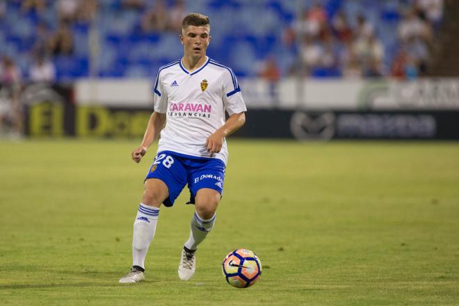 Debut de Raúl Guti en la última jornada de la 16/17 ante el Tenerife (Foto: Daniel Marzo).