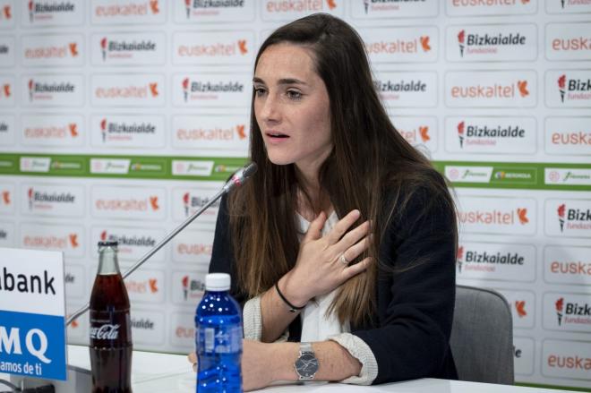 Sophie Istillart, en su despedida en Lezama del fútbol (Foto: Athletic Club).