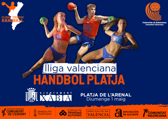 Xàbia acogerá este domingo la primera parada de la Lliga d’Handbol Platja