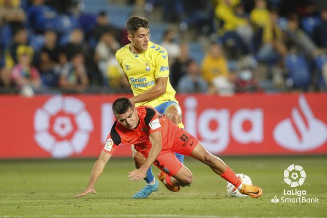 Víctor Gómez, en el Las Palmas-Málaga (Foto: LaLiga).