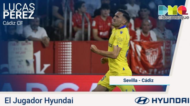 Lucas Pérez, Jugador Hyundai del Sevilla-Cádiz.