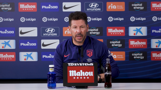 Simeone en rueda de prensa