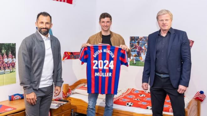 Thomas Muller renueva con el Bayern hasta 2024 (Foto: FCB).