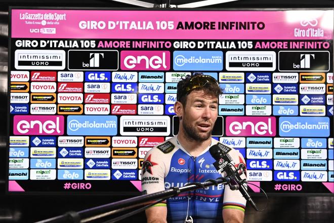 Mark Cavendish, tras su victoria en la etapa 3 del Giro de Italia (Foto: Cordon Press).