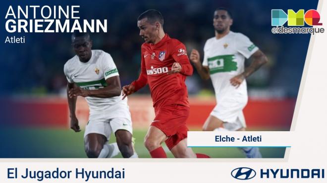 Antoine Griezmann, Jugador Hyundai del Elche-Atlético de Madrid.