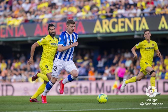 Alexander Sorloth tuvo la primera ocasión clara del partido en el Villarreal-Real Sociedad (Foto: LaLiga).