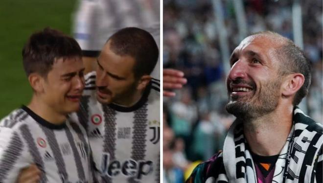 Giorgio Chiellini y Paulo Dybala se despiden de la Juventus.