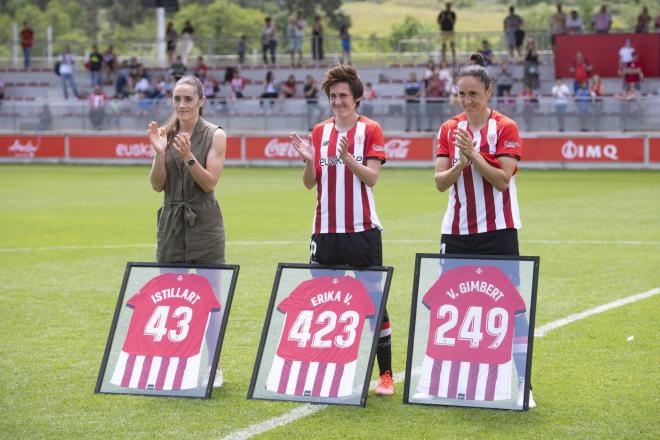 Sophie Istillart, Erika Vázquez y Vanesa Gimbert han dejado el equipo femenino (Foto: Athletic Club).