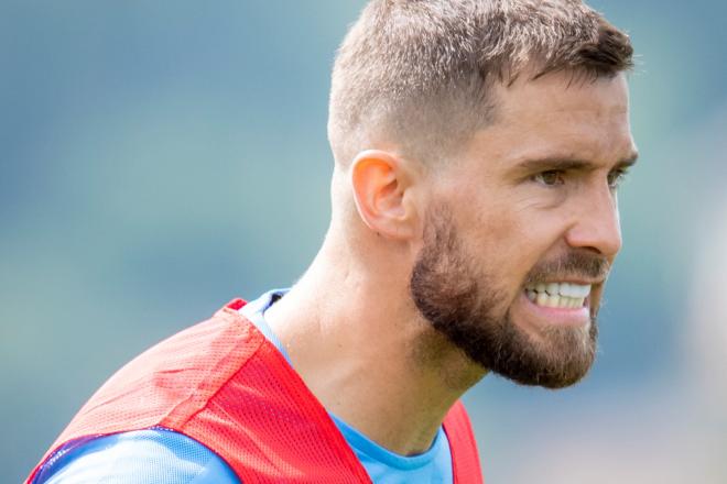 La fiereza de Iñigo Martínez reflejada en un entrenamiento en Lezama (Foto: Athletic Club).