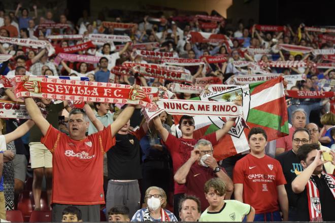 La afición del Sánchez-Pizjuán, en el partido entre el Sevilla y el Athletic (Foto: Kiko Hurtado