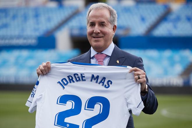 Jorge Mas en La Romareda (Foto: Daniel Marzo). 