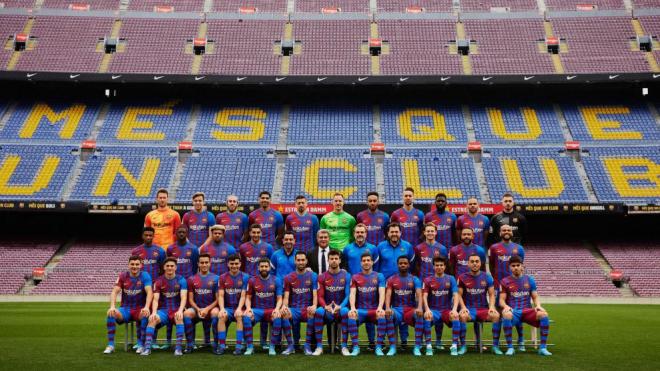 La foto oficial del Barcelona 21/22 (Foto: FCB).