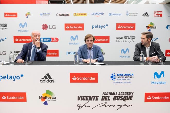 Vicente Del Bosque, en la presentación del torneo.