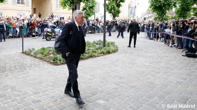 Florentino Pérez, entrenador del Real Madrid, en París (Foto: Cordon Press).
