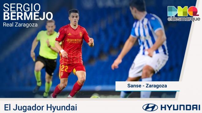 Bermejo, el Jugador Hyundai del Sanse - Real Zaragoza