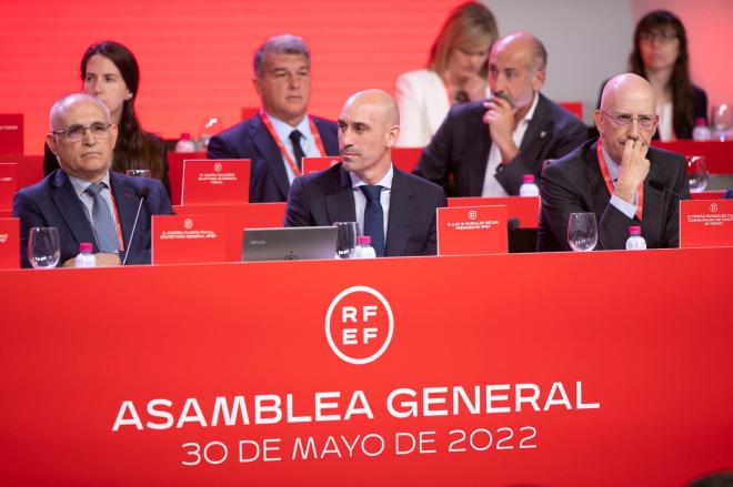 Luis Rubiales, en la Asamblea de la Real Federación Española de Fútbol (Foto: RFEF).