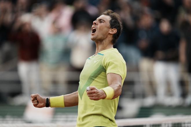 Rafa Nadal, durante un partido en Roland Garros 2022 (Foto: Cordon Press).