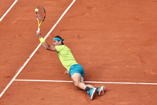 Rafa Nadal, durante su partido de este domingo en Roland Garros (Foto: Cordon Press).