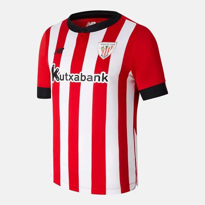 Detalles de la nueva camiseta New Balance para el Athletic Club para la campaña 2022-23.