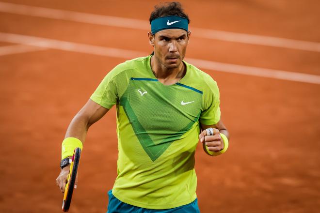 Rafa Nadal celebra un punto ante Djokovic en Roland Garros (Foto: Cordon Press).