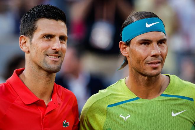 Novak Djokovic y Rafa Nadal, antes de su partido en Roland Garros (Foto: Cordon Press).
