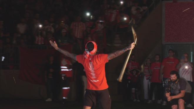 Celebración del ascenso a primera del Almería