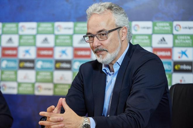 Presentación de Juan Carlos Carcedo en el Real Zaragoza