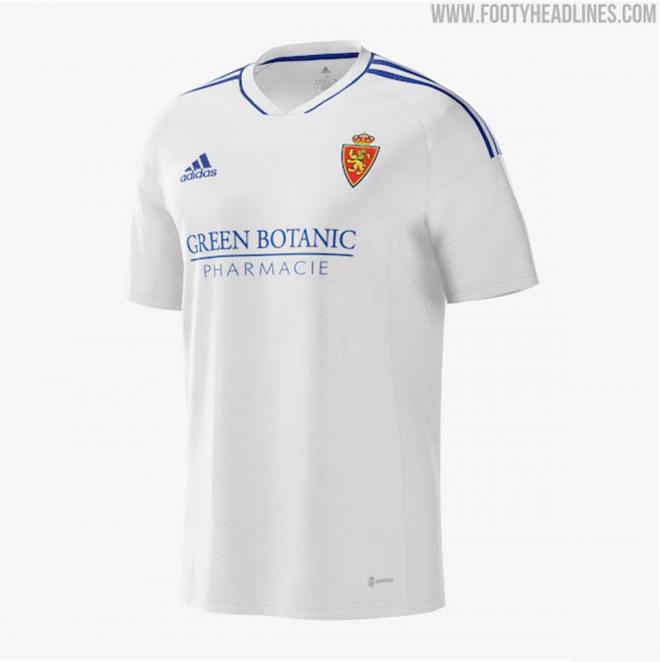 Posible diseño de la camiseta del Real Zaragoza