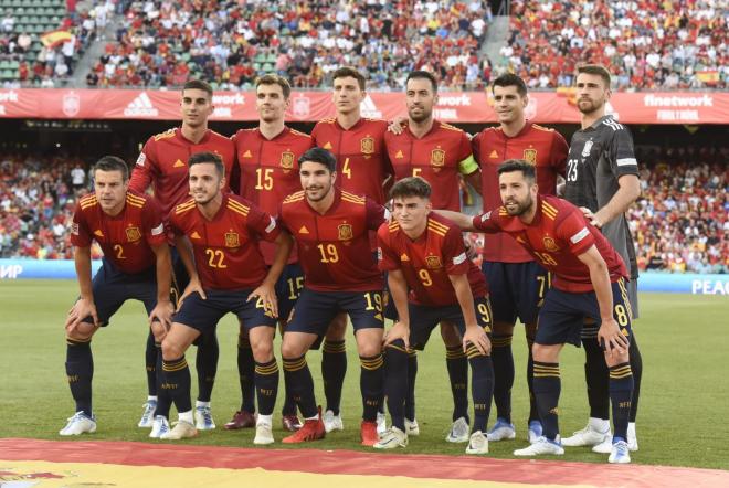 Once titular de España ante Portugal en el Benito Villamarín (Foto: Kiko Hurtado).